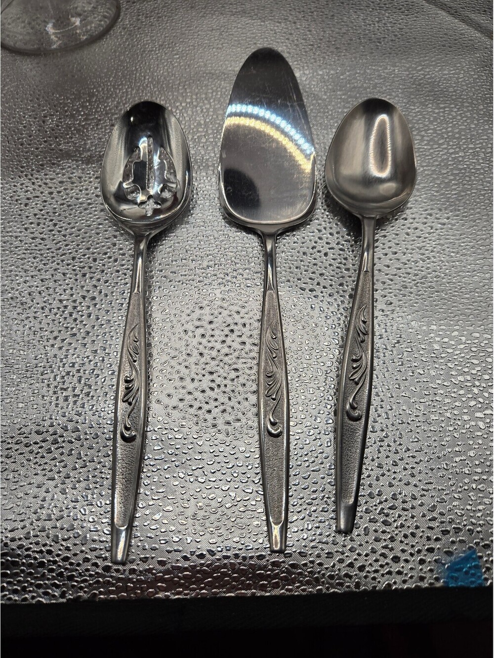 CAS1 Carlton 3 serving pieces Stainless flatware pieces, Silverware  mcm decor